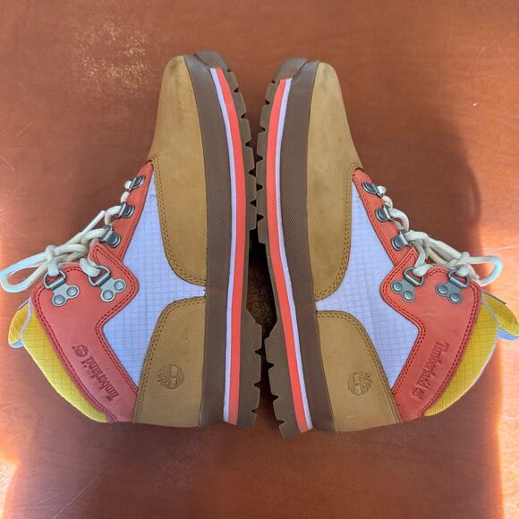 Timberland Euro Hiker Boys Boots Tan Multi Color Size 6 EU 39 Hiking Streetwear - Picture 4 of 8